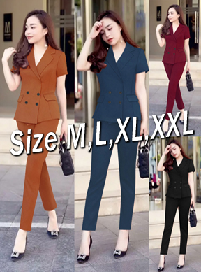 Set nguyên bộ áo Vest quần dài hai nắp túi xinh xắn