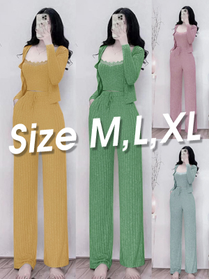 Set 3 món kiểu dáng trơn chất thun dày dặn thời trang phong cách HQ