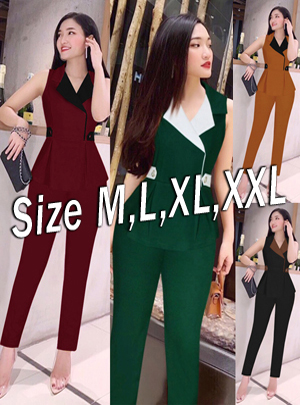 Set nguyên bộ áo vest sát nách quần dài xinh xắn