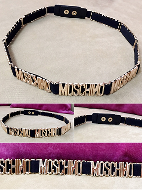 Thắt lưng thun tag Mochino xinh xắn